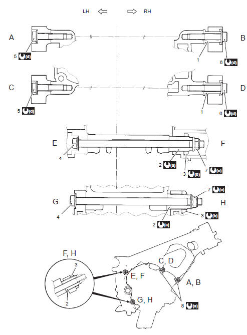 Suzuki GSX-R. Engine assembly installation